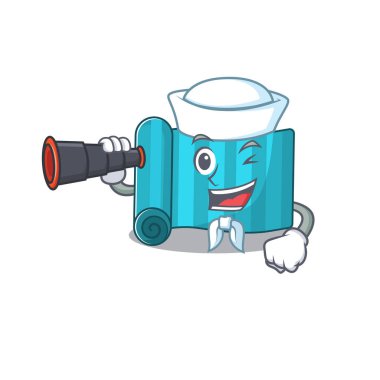 Mutlu Sailor yoga şiltesi Dürbünlü çizgi film tasarımı