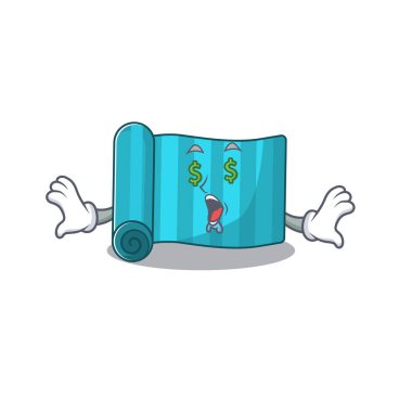 Yoga şiltesi Para Gözlü çizgi film karakteri stili