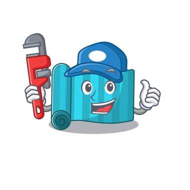 Akıllı Tesisatçı yoga yatağı Çizgi film karakter tasarımı üzerine kaydırma