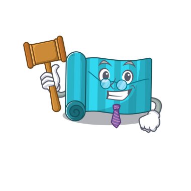 Profesyonel Yargıç Yoga Yatağı Çizgi film karakter tasarımında sunuluyor