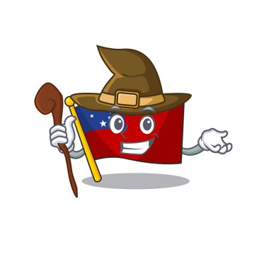 Mutlu Cadı bayrağı samoa Çizgi film karakter tasarımı