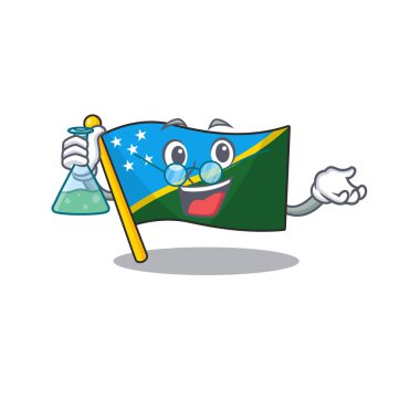 Komik ve zeki profesör Süleyman adası. Elinde cam tüp tutan maskot.