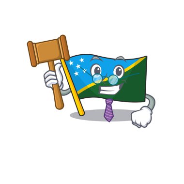 Profesyonel Yargıç Süleyman adası Scroll çizgi film karakter tasarımı sunar.