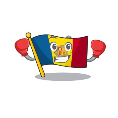 Mutlu Boks bayrağı ve maskot stili