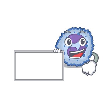 Tahtalı komik basophil hücre çizgi film karakter tasarım biçimi