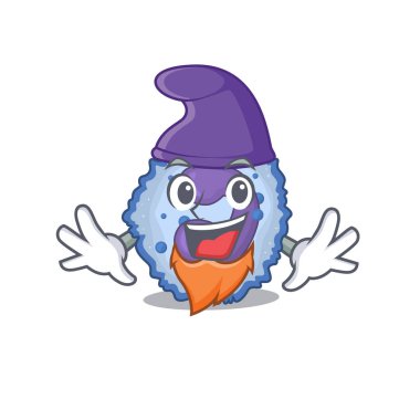 Komik Basophil hücre çizgi film maskotu Elf rolünde