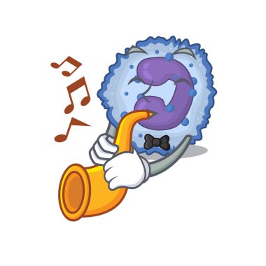 Trompetli basophil hücre performansının çizgi film karakteri