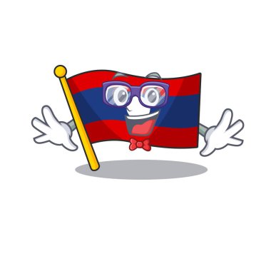 Süper Komik İnek bayrak Laoları Çizgi film karakter tasarımı