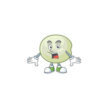 Yeşil hoppang çizgi film karakteri tasarımı