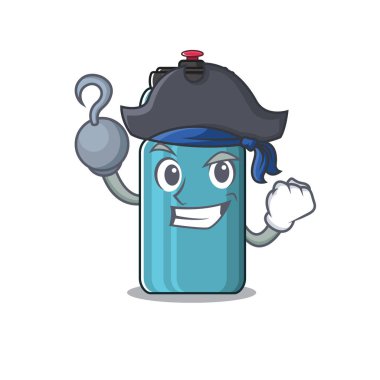 Bir el Korsan su şişesi Şapkalı çizgi film stili