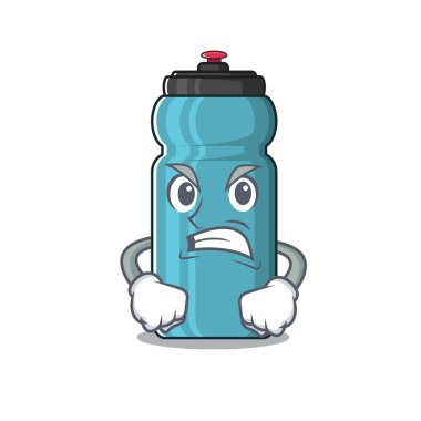 kızgın yüz suyu şişesi çizgi film karakteri tasarımı
