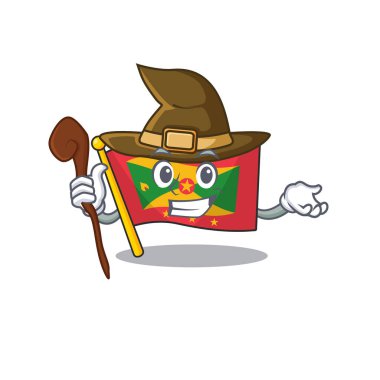 Mutlu Cadı bayrağı el bombası Çizgi film karakter tasarımı