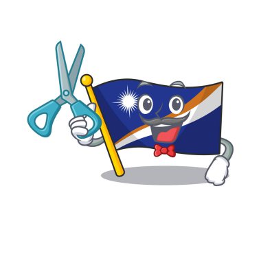 Komik Berber bayrağı Marshall Adası Çizgi film karakter tasarım stili