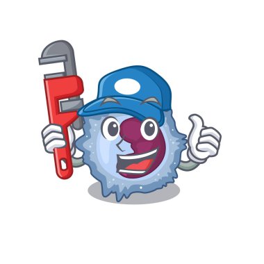 Havalı Muslukçu monosit hücresi maskot resim tarzında