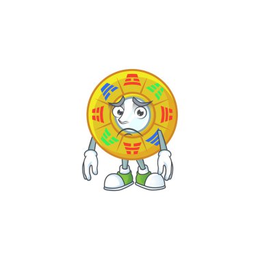 Çin dairesindeki Feng Shui 'nin korkmuş yüzünü gösteren bir resmi.