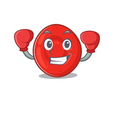 Spor Boksu eritrosit hücre maskotu tarzı