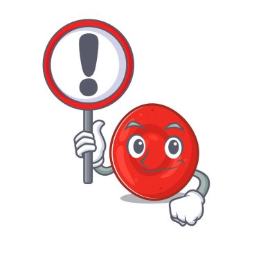 Serin ve komik eritrosit hücresi bir işaret kaldırdı