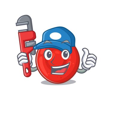 Maskot resim tarzında serin bir eritrosit hücresi