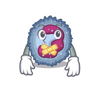 Nötrofil hücre maskotu karakter tasarımının sessiz bir jesti.