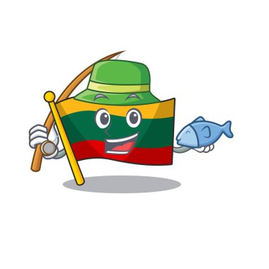 Bir mutlu Balık Bayrağı tasarımı.