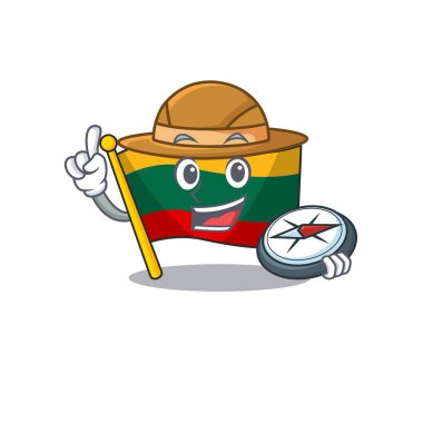 Litvanya Biçimli Kaşif 'in pusulası var