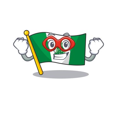 Norfolk adasının gülen maskotu. Süper kahraman gibi giyinmiş.