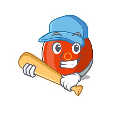 Beyzbolla birlikte Çin yapımı bateri çizgi film karakteri tasarımı