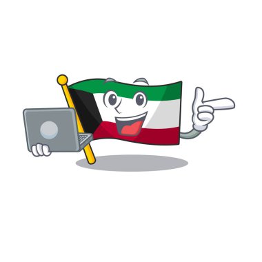 Bilgisayarla çalışan akıllı bayrak kuveyt karakteri