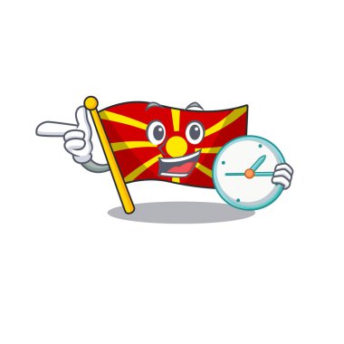 çizgi film karakteri stili Macedonia 'nın saati var