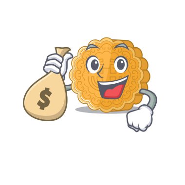 Zengin, ay çöreği, para çantalı çizgi film karakteri