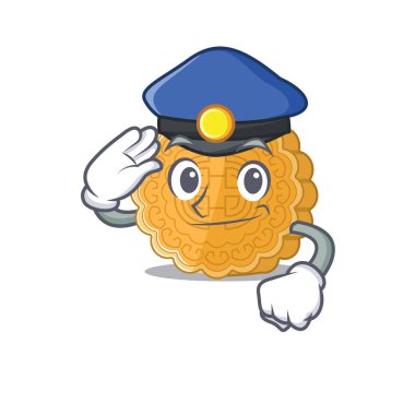 Çin ay çöreği çizgi film maskotu polis memuru rolünde oynadı.