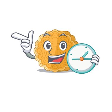 Çizgi film karakteri tarzı Çin ay çöreği saat sahibi