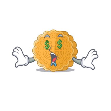 Paralı göz çizgi film karakteri tarzında mutlu Çin çörekleri