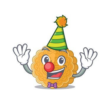 Komik Palyaço Çin ay çöreği çizgi film karakteri maskot tasarımı