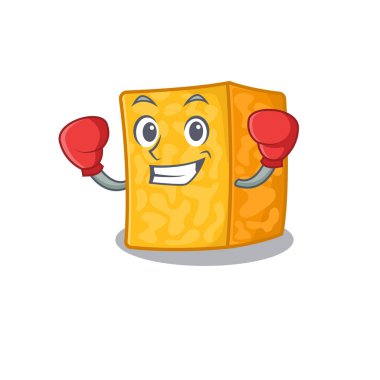 Sporty Boxing Colby Jack Peynirli Maskot Karakteri