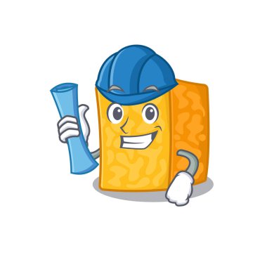 Zarif Mimari Colby Jack peyniri mavi parmak izleri ve mavi kaskı var.