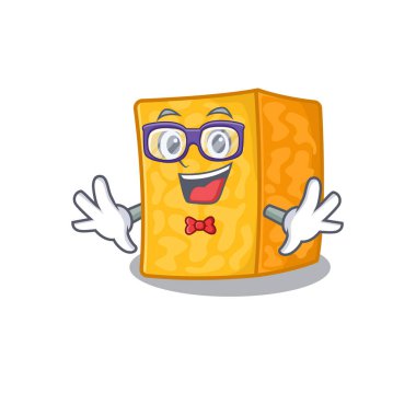 Çizgi film karakteri İnek Colby Jack peynir tasarımı