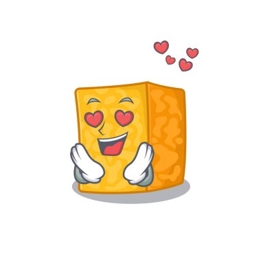 Sevimli Colby Jack Peynirli Çizgi Film Karakteri Tasarımı