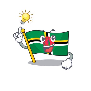 Dominica çizgi film karakteri tasarımı için bir jest yapın.