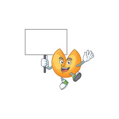 Çin fal kurabiyesi çizgi film karakteri tarzının simgesi tahtayı getir