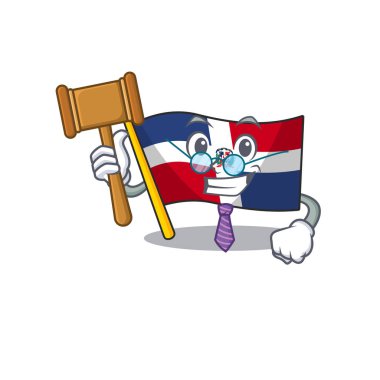 Maskot karakteri tarzında akıllı yargıç Dominik Cumhuriyeti