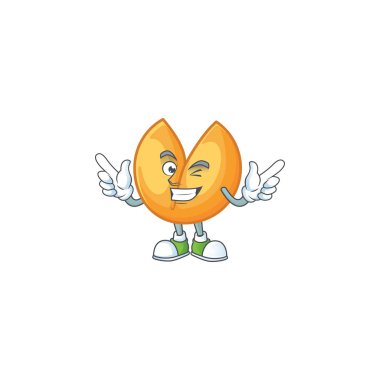 Komik surat, Çin fal kurabiyesi, göz kırpan karakter tarzı.