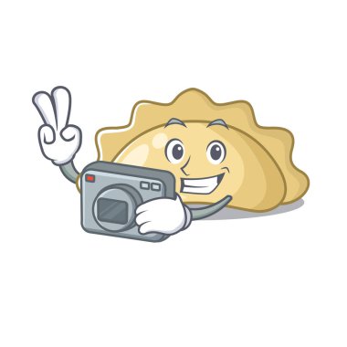 Kameralı havalı fotoğrafçı pierogi karakteri