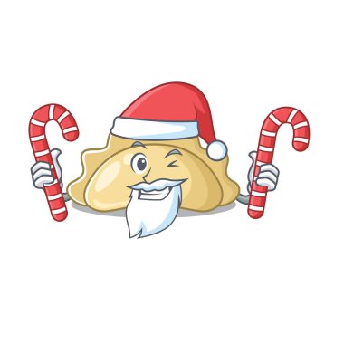 Pierogi Noel Baba kostümlü ve şekerli çizgi film karakteri