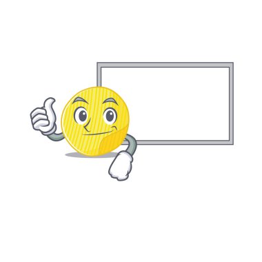 Tahtalı patates cipsi çizgi film tasarımı.