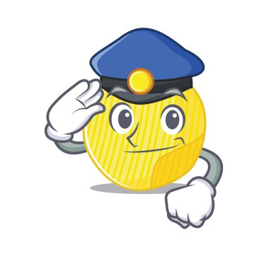 Patates cipsi çizgi film maskotu polis memuru rolünde oynadı.