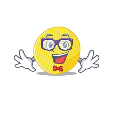 İnek patates cipsi tasarımının çizgi film karakteri