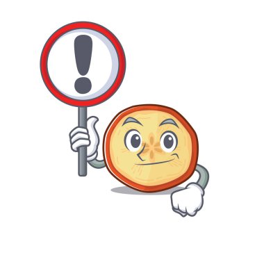 Havalı ve komik elma cipsleri bir işaret kaldırdı