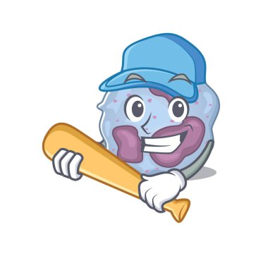 Beyzbolla spor lökosit hücre çizgi film tasarımı