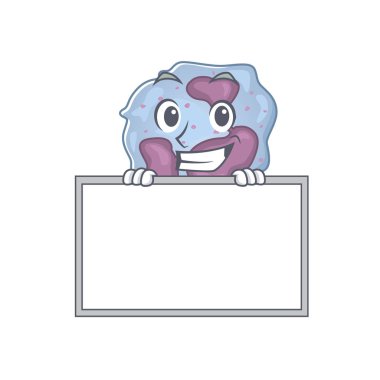 Lökosit hücresinin tahtayla sırıtırken çekilmiş şirin bir fotoğrafı.